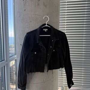 Black Denim Jacket Cropped